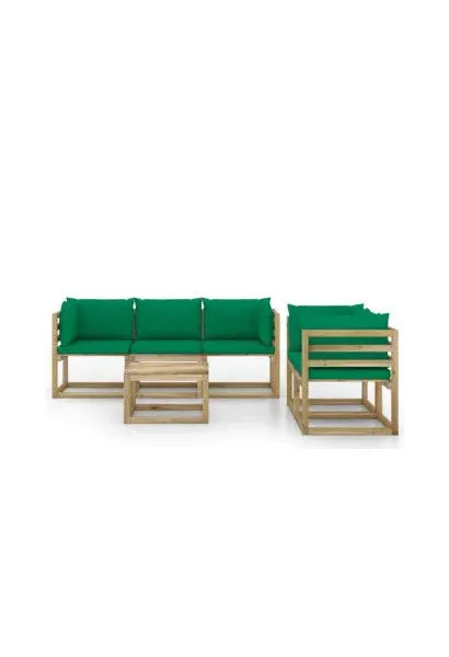 vidaxl_3065095_set_de_muebles_de_pino_para_exterior_de_6_piezas_con_cojines_color_verde_vida_xl_0