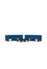 VIDAXL 3067018 Muebles de palets de 6 piezas con cojines fabricados en madera y poliéster de color negro y azul real de vidaXL