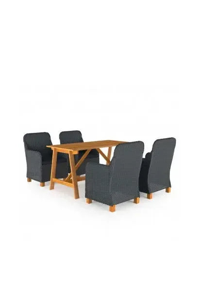 vidaxl_3068788_conjunto_de_mesa_con_sillas_en_madera_de_acacia_y_ratán_para_jardín_de_5_piezas_marrón_y_gris_0