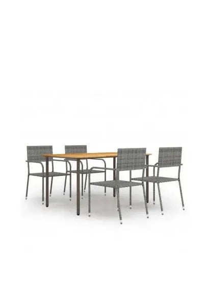 vidaxl_3072498_mesa_de_acacia_con_4_sillas_fabricadas_en_ratán_y_acero_150x_72x90_cm_gris_antracita_0