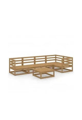 VIDAXL 3075562 Juego de muebles para exterior hechos de madera maciza de pino marrón miel de vidaXL