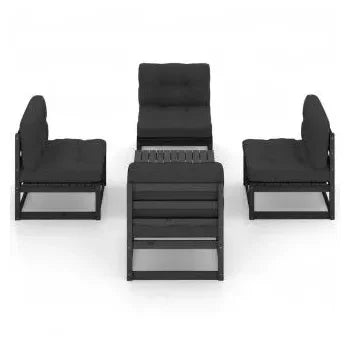 vidaxl_3076318_juego_de_cuatro_sofás_modulares_sin_reposabrazos_y_una_mesa_de_centro_de_madera_negro_vida_xl_2
