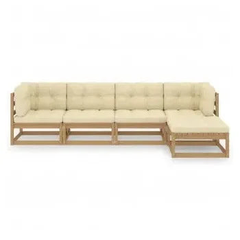 vidaxl_3076587_juego_de_muebles_para_exteriores_hecho_de_madera_maciza_de_pino_y_tela_color_marrón_miel_y_crema_5_piezas_2