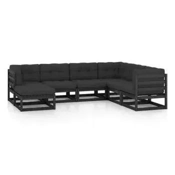 vidaxl_3076758_juego_de_muebles_de_jardín_con_cojines_de_7_piezas_fabricado_en_madera_de_pino_y_tela_de_color_negro_y_gris_1