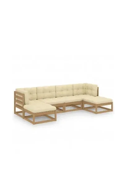 vidaxl_3077117_conjunto_de_jardín_de_6_piezas_de_sofás_con_reposapiés_de_pino_marrón_miel_y_cojines_crema_0