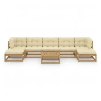 vidaxl_3077132_conjunto_de_sofás_madera_de_pino_para_jardín_de_8_piezas_en_marrón_miel_y_blanco_crema_2