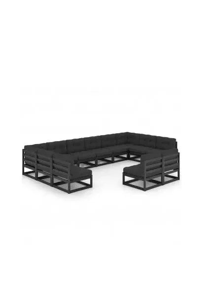 vidaxl_3077238_conjunto_de_muebles_de_jardín_13_piezas_de_madera_de_pino_negra_con_cojines_vida_xl_0