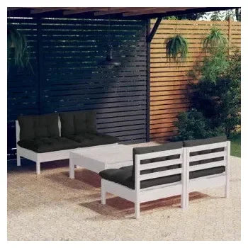 vidaxl_3096005_conjunto_de_sofás_y_mesa_para_exteriores_de_pino_blanco_con_cojines_gris_antracita_1
