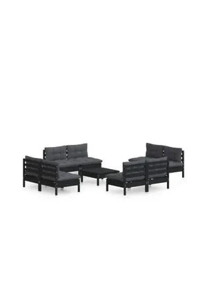 vidaxl_3096050_juego_de_sofás_para_jardín_de_9_piezas_fabricados_en_madera_de_pino_y_tela_poliéster_color_negro_y_gris_0