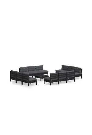 vidaxl_3096056_juego_de_sofás_para_jardín_de_13_piezas_fabricados_en_madera_de_pino_y_tela_poliéster_color_negro_y_gris_0