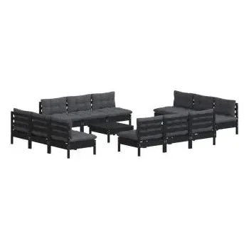 vidaxl_3096056_juego_de_sofás_para_jardín_de_13_piezas_fabricados_en_madera_de_pino_y_tela_poliéster_color_negro_y_gris_1