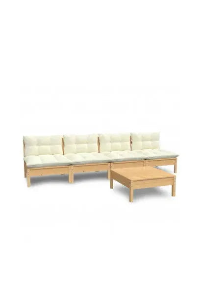 vidaxl_3096130_conjunto_para_jardín_de_5_piezas_con_mesa_y_sofás_en_madera_de_pino_con_cojines_color_crema_0