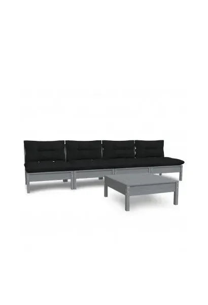vidaxl_3096132_juego_de_muebles_de_jardín_con_5_piezas_color_gris_de_madera_de_pino_con_cojines_gris_antracita_0