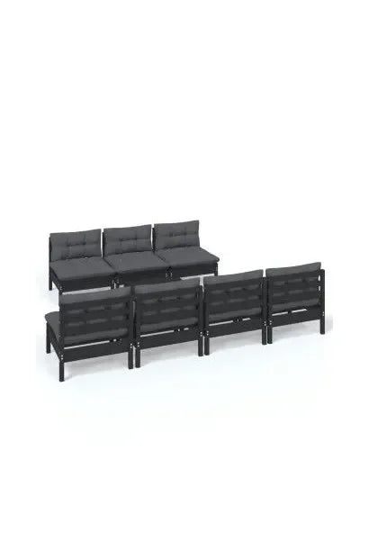 vidaxl_3096140_juego_de_muebles_para_jardín_de_8_piezas_con_cojines_color_gris_hecho_de_madera_de_pino_color_negro_0