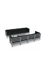 VIDAXL 3096168 Juego de muebles para jardín fabricado con madera de pino color gris antracita 9 piezas de vidaXL