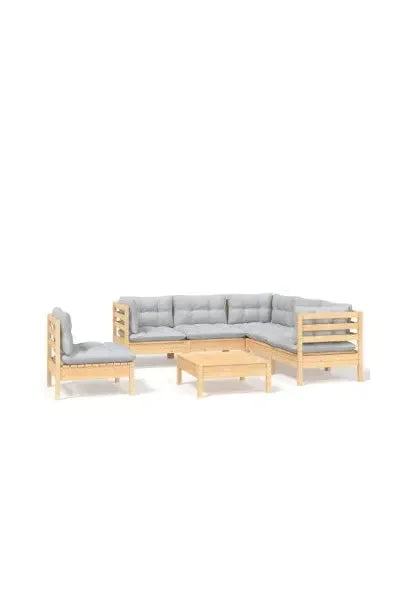 vidaxl_3096411_juego_de_sillones_para_jardín_de_6_piezas_fabricado_en_madera_con_mesa_y_cojines_color_gris_0