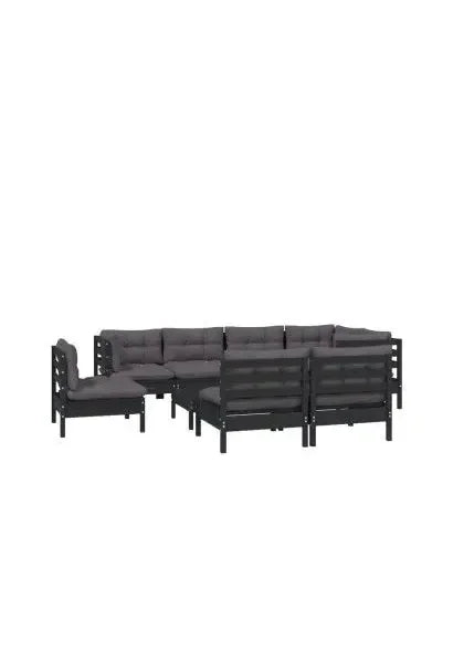 vidaxl_3096476_juego_de_sillones_para_jardín_de_9_piezas_hecho_en_madera_color_negro_y_cojines_color_gris_oscuro_0