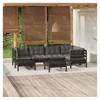 vidaxl_3096548_juego_de_sofás_para_jardín_de_7_piezas_con_cojines_hecho_en_madera_color_negro_y_gris_oscuro_vidax_1