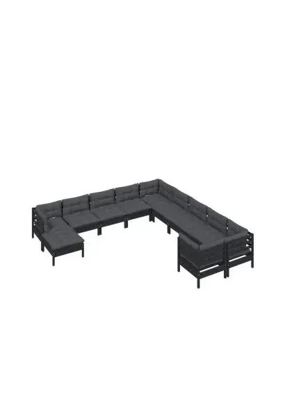 vidaxl_3097059_set_de_sillones_para_jardín_de_11_piezas_hecho_en_madera_con_reposapiés_color_negro_y_cojines_color_gris_oscuro_0