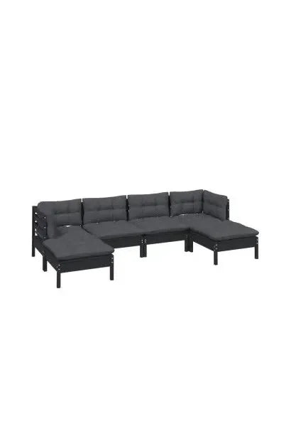 vidaxl_3097083_set_de_sillones_para_jardín_de_6_piezas_hecho_en_madera_con_reposapiés_color_negro_y_cojines_color_gris_oscuro_0