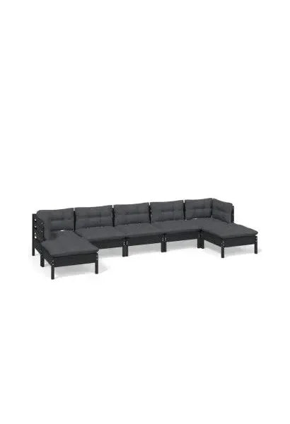 vidaxl_3097095_juego_de_sillones_con_reposapiés_para_jardín_de_7_piezas_hecho_en_madera_color_negro_y_cojines_grises_oscuros_0