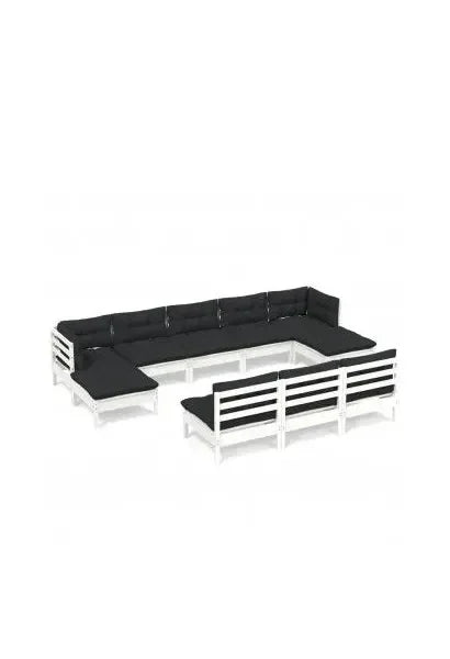 vidaxl_3097116_juego_de_muebles_de_jardín_de_madera_maciza_de_pino_color_blanco_y_gris_antracita_10_piezas_0