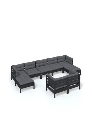 vidaxl_3097131_set_mobiliario_para_jardín_de_9_piezas_hecho_en_madera_con_reposapiés_color_negro_y_cojines_color_gris_oscuro_0