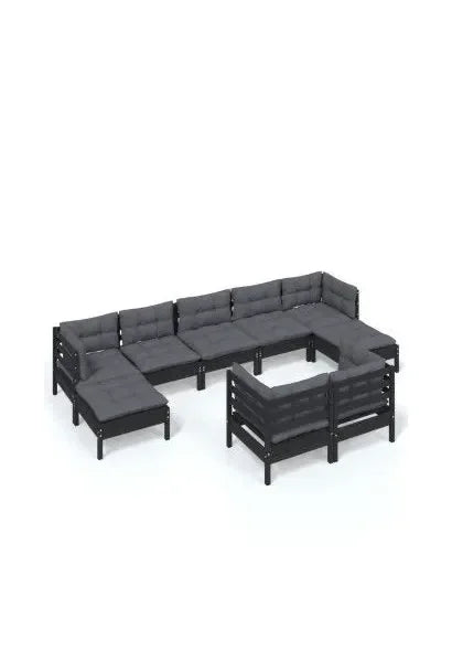 vidaxl_3097131_set_mobiliario_para_jardín_de_9_piezas_hecho_en_madera_con_reposapiés_color_negro_y_cojines_color_gris_oscuro_0