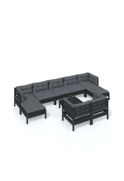 vidaxl_3097137_set_mobiliario_para_jardín_de_10_piezas_hecho_en_madera_con_taburete_color_negro_y_cojines_color_gris_oscuro_vida_xl_0