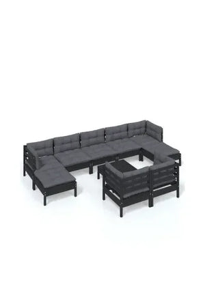 vidaxl_3097137_set_mobiliario_para_jardín_de_10_piezas_hecho_en_madera_con_taburete_color_negro_y_cojines_color_gris_oscuro_vida_xl_0