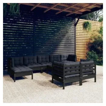 vidaxl_3097137_set_mobiliario_para_jardín_de_10_piezas_hecho_en_madera_con_taburete_color_negro_y_cojines_color_gris_oscuro_vida_xl_1