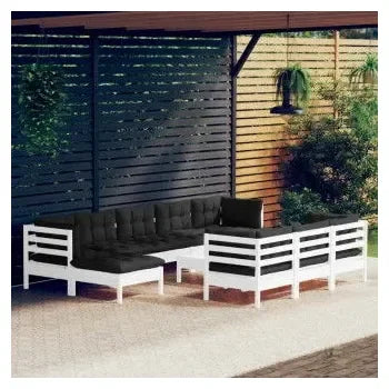 vidaxl_3097146_juego_de_muebles_para_jardín_de_madera_maciza_de_pino_de_color_blanco_y_gris_antracita_11_piezas_1