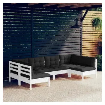 vidaxl_3097152_conjunto_de_jardín_de_6_piezas_con_sofás_de_pino_blancos_y_cojines_gris_antracita_1