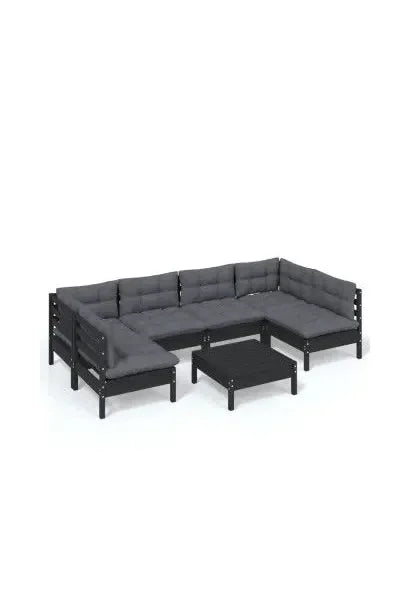 vidaxl_3097161_set_mobiliario_para_jardín_de_7_piezas_hecho_en_madera_color_negro_y_cojines_color_gris_antracita_oscuro_0