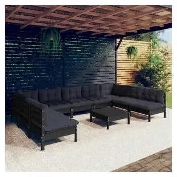 vidaxl_3097185_juego_de_muebles_para_jardín_de_10_piezas_fabricado_en_madera_de_pino_color_negro_y_cojines_color_gris_oscuro_1