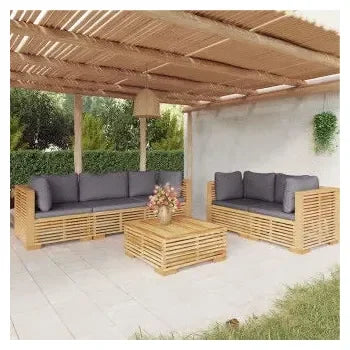 vidaxl_3100872_juego_de_muebles_de_jardín_con_mesa_hecho_de_madera_maciza_de_teca_y_cojines_de_poliéster_color_gris_oscuro_1