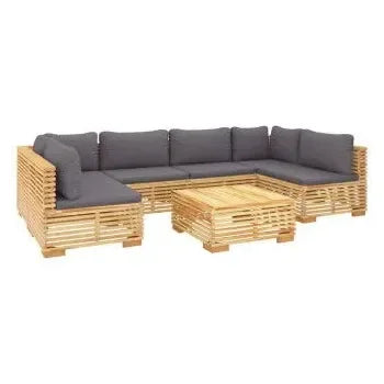 vidaxl_3100894_conjunto_de_mobiliario_para_jardín_con_mesa_fabricado_en_madera_de_teca_y_cojines_de_poliéster_color_gris_oscuro_2