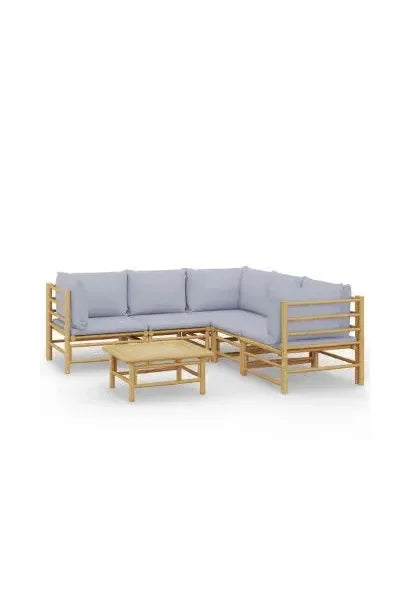 vidaxl_3155092_set_de_sofás_y_mesa_para_jardín_de_6_piezas_fabricado_en_bambú_con_cojines_de_color_gris_claro_vida_xl_0