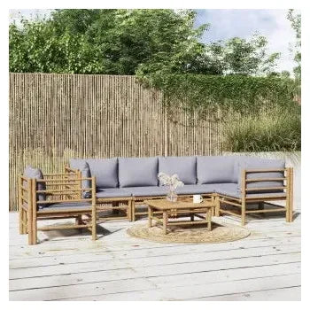 vidaxl_3155093_juego_de_muebles_para_jardín_de_7_piezas_fabricado_en_bambú_con_cojines_de_color_gris_claro_vida_xl_1