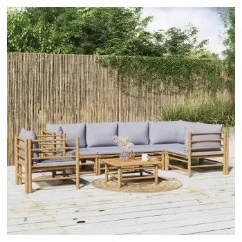 vidaxl_3155109_juego_de_sofás_y_mesa_para_jardín_de_7_piezas_fabricado_en_bambú_con_cojines_de_color_gris_claro_vida_xl_1