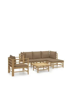 vidaxl_3155115_juego_de_sofás_y_mesa_para_jardín_de_6_piezas_fabricado_en_bambú_con_cojines_de_color_gris_topo_vida_xl_0
