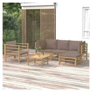 vidaxl_3155115_juego_de_sofás_y_mesa_para_jardín_de_6_piezas_fabricado_en_bambú_con_cojines_de_color_gris_topo_vida_xl_1