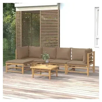 vidaxl_3155116_set_de_sofás_y_mesa_para_jardín_de_6_piezas_fabricado_en_bambú_con_cojines_de_color_gris_topo_vida_xl_1