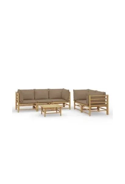 vidaxl_3155122_set_de_sofás_y_mesa_para_jardín_de_5_piezas_fabricado_en_bambú_con_cojines_de_color_gris_topo_vida_xl_0
