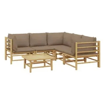 vidaxl_3155124_set_de_sofás_centrales_y_esquineros_para_jardín_de_6_piezas_fabricado_en_bambú_con_cojines_de_color_gris_topo_vida_xl_2