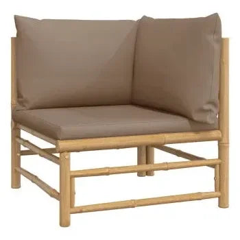 vidaxl_3155126_set_de_sofás_y_silla_con_mesa_para_jardín_de_8_piezas_fabricado_en_bambú_con_cojines_de_color_gris_topo_vida_xl_3