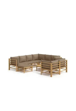 vidaxl_3155128_set_de_sofás_y_mesa_para_jardín_de_10_piezas_fabricado_en_bambú_con_cojines_de_color_gris_topo_vida_xl_0