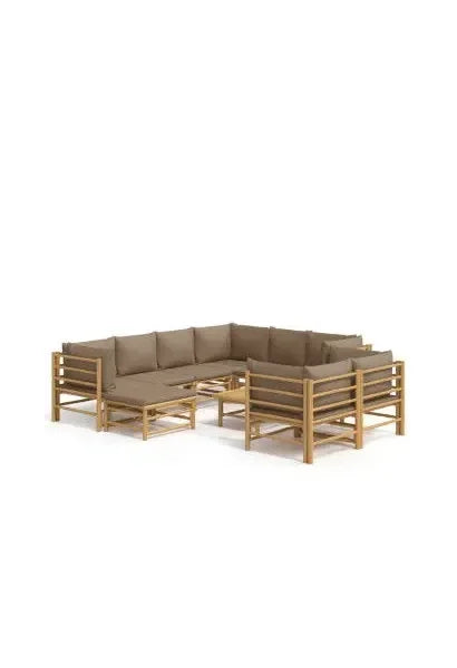 vidaxl_3155128_set_de_sofás_y_mesa_para_jardín_de_10_piezas_fabricado_en_bambú_con_cojines_de_color_gris_topo_vida_xl_0