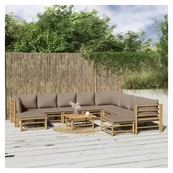 vidaxl_3155129_set_de_sofás_y_mesa_para_jardín_de_11_piezas_fabricado_en_bambú_con_cojines_de_color_gris_topo_vida_xl_1