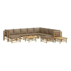 vidaxl_3155131_set_de_sofás_centrales_y_esquineros_para_jardín_de_12_piezas_fabricado_en_bambú_con_cojines_de_color_gris_topo_vida_xl_2